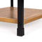 Boekenrek - 3 planken - 80x29x23.5 cm - MDF + metaal