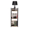 Boekenrek - 3 planken - 80x29x23.5 cm - MDF + metaal