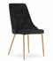 Eetstoelen - 2 stuks - zwart - 88x49,5x55,5 cm
