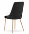 Eetstoelen - 2 stuks - zwart - 88x49,5x55,5 cm