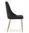 Eetstoelen - 2 stuks - zwart - 88x49,5x55,5 cm