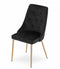 Eetstoelen - 2 stuks - zwart - 88x49,5x55,5 cm