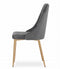 Eetstoelen - 3 stuks - donkergrijs - 88x49.5x55.5 cm