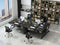 Ruim computerbureau - zwart - 120x60x72.5 cm - extra plank