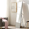 Passpiegel staand - zwart - 40x29x158 cm - antislip poten