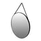 Spiegel - zwart - aluminium en glas - 80 cm diameter