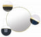 Ronde gouden spiegel - 50 cm diameter - poedergecoat metaal - inclusief ophangset