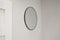 Ronde spiegel zwart - 50 cm diameter - gepoedercoat metaal - inclusief ophangset