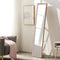 Spiegel staand - aluminium frame - 37x30x147 cm - antislip poten