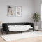 Slaapbank 90x190 cm stof zwart