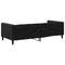 Slaapbank 90x190 cm stof zwart