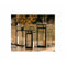 Kaarshouder Alexandra House Living Zwart Metaal Glas 20 x 46 x 20 cm