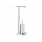 Toiletpapierhouder met borstelstandaard Alexandra House Living Zilverkleurig Metaal 20 x 72 x 20 cm