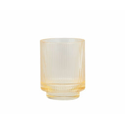 Tandenborstelhouder Alexandra House Living Geel Kristal 8 x 10 x 8 cm