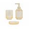 Tandenborstelhouder Alexandra House Living Geel Kristal 8 x 10 x 8 cm