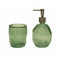 Tandenborstelhouder Alexandra House Living Groen Glas 9 x 10 x 9 cm