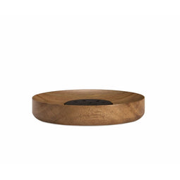 Zeepschaal Alexandra House Living Bruin Zwart Acacia 12 x 2 x 12 cm