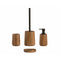 Zeepschaal Alexandra House Living Bruin Zwart Acacia 12 x 2 x 12 cm
