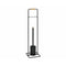 Toiletpapierhouder met borstelstandaard Alexandra House Living Zwart Beige Metaal Rubberwood 18 x...