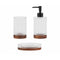 Zeepschaal Alexandra House Living Transparant Hout Kristal 14 x 3 x 9 cm