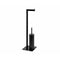 Toiletpapierhouder met borstelstandaard Alexandra House Living Zwart Metaal 20 x 71 x 20 cm