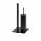 Toiletpapierhouder met borstelstandaard Alexandra House Living Zwart Metaal 20 x 71 x 20 cm