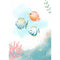 Blad Crochetts 33 x 43 x 2 cm Kinderen Vissen