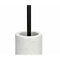 Toiletborstel Alexandra House Living Wit Zwart Keramisch Roestvrij staal 10 x 43 x 10 cm