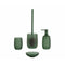 Toiletborstel Alexandra House Living Groen Kristal 10 x 36 x 10 cm