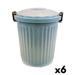 Vuilnisemmer Met deksel 23 L (6 Stuks)