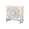 Dientafel Alexandra House Living Wit Grijs Ijzer Mangohout 80 x 81 x 35 cm
