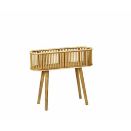 Bloempot met standaard Alexandra House Living Bruin Bamboe Rotan 22 x 59 x 68 cm
