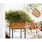 Bloempot met standaard Alexandra House Living Bruin Zwart Metaal Gerecycleerd Hout 28 x 28 x 75 cm