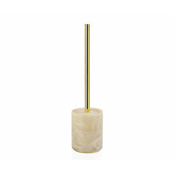 Toiletborstel Alexandra House Living Gouden Licht Roze Metaal Plastic Polyresin 10 x 40 x 10 cm