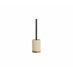 Toiletborstel Alexandra House Living Zwart Beige Natuurlijk Nylon Roestvrij staal Polyresin Acaci...