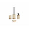 Toiletborstel Alexandra House Living Zwart Beige Natuurlijk Nylon Roestvrij staal Polyresin Acaci...