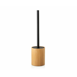 Toiletborstel Alexandra House Living Bruin Zwart Metaal Bamboe 9 x 38 x 9 cm