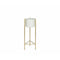 Bloempot met standaard Alexandra House Living Wit Gouden Metaal 28 x 80 x 28 cm