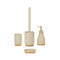 Toiletborstel Alexandra House Living Beige Gouden Polyresin 10 x 37 x 10 cm