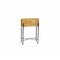 Bloempot met standaard Alexandra House Living Zwart Natuurlijk Metaal Synthetische rotan 20 x 66...