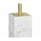 Toiletborstel Alexandra House Living Wit Gouden Roestvrij staal Polyresin 8 x 33 x 8 cm