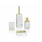 Toiletborstel Alexandra House Living Wit Gouden Roestvrij staal Polyresin 8 x 33 x 8 cm