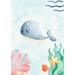 Blad Crochetts 33 x 43 x 2 cm Kinderen Walvis Oceaan