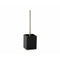 Toiletborstel Alexandra House Living Zwart Zilverkleurig Metaal Polyresin 9 x 36 x 9 cm