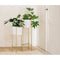 Bloempot met standaard Alexandra House Living Wit Gouden Metaal 27 x 65 x 27 cm
