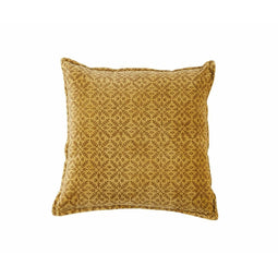 Kussen Alexandra House Living GLORY Mosterd Fluweel 45 x 10 x 45 cm