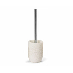 Toiletborstel Alexandra House Living Wit Zilverkleurig Nylon Roestvrij staal Polyresin 10 x 35 x...