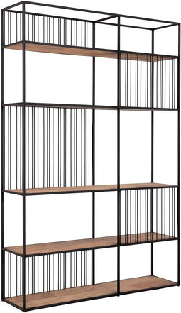 DTP Home Bookrack / Roomdivider Barra large, 5 shelves,210x140x35 cm, recycled teakwood