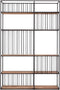 DTP Home Bookrack / Roomdivider Barra large, 5 shelves,210x140x35 cm, recycled teakwood