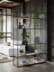 DTP Home Bookrack / Roomdivider Barra large, 5 shelves,210x140x35 cm, recycled teakwood